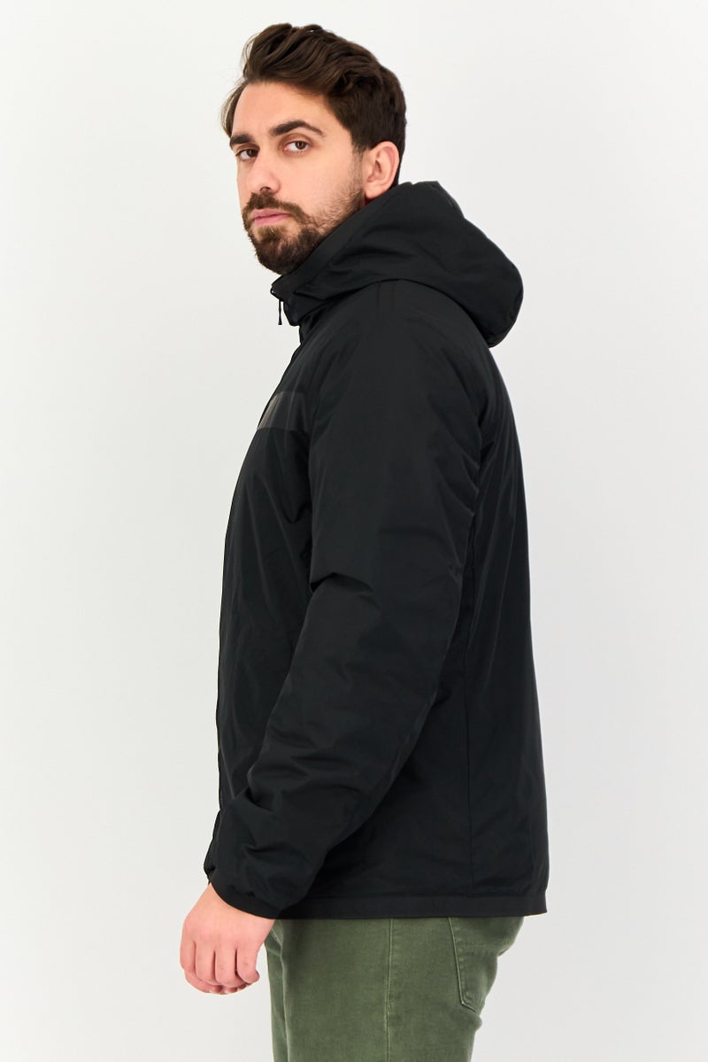 GEOX Men Plain Puffer Jacket, Black - Image 2